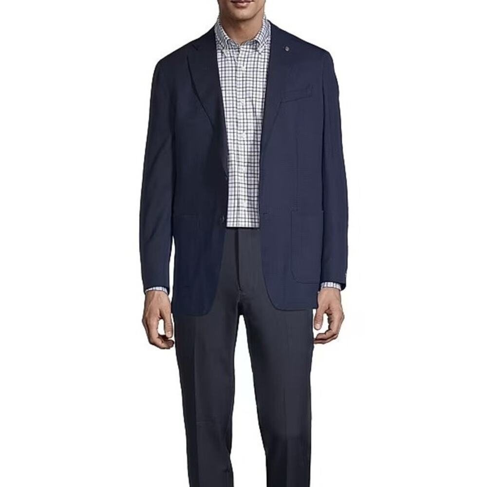 Peter Millar Collection Excursionist Lite Navy Sport Coat Blazer (Approx. 42R)